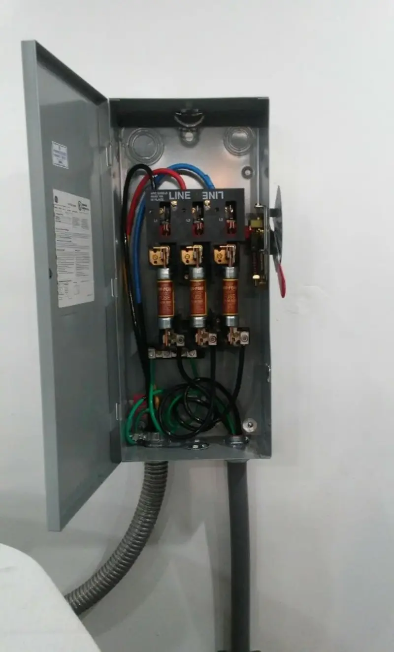 Three-phase disconnect switch installed for Electrical Wiring & Rewiring in Bemidji